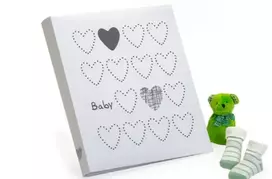 Nuotraukų Albumas - KPH FA-983 Light Heart 60 Puslapių Kūdikių Albumas 29x32 cm Light Heart