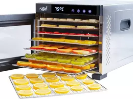 Vita5 maisto džiovyklė su 7 nerūdijančio plieno padėklais, 650 W, temperatūra 35–75 °C, 5535787