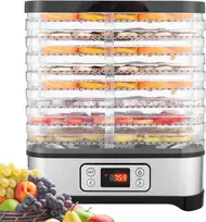 Nictemaw maisto džiovintuvė su LCD ekranu, 8 padėklai, laikmatis, 400 W, reguliuojama temperatūra