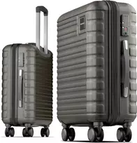 Kelioninis Travely rankinis bagažas 36 l, 55 x 40 x 20 cm, su 4 ratukais ir TSA užraktu, kietas korpusas