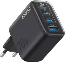 Power charger Anker Zolo 70W, 3xUSB-C, 1xUSB juodas