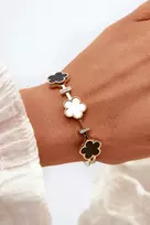 Glam Chic Moteriška apyrankė su gėlėmis iš nerūdijančio plieno aukso