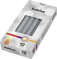 Žvakė Bolsius, 12.5 h, 12 vnt., Sidabro sp.