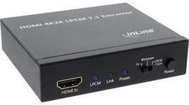 InLine HDMI Audio Extractor 4K HDMI Input to HDMI Toslink and 7.1 Analogue Audio Outputs 65007K