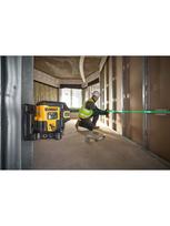 Dewalt 5-punktų kryžminis lazeris su žaliu spinduliu ir Usb-c