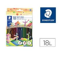 "Noris Colour Wopex" pieštukai 18 spalvų STAEDTLER
