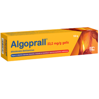Gelis sąnarių ir raumenų skausmui malšinti ALGOPRALL 23,2 mg/g, 100 g