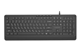 Gembird KB-MCH-05-CYRL Slim wired multimedia keyboard, black, RU layout