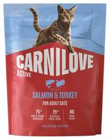 Sausas kačių maistas Carnilove Active Salmon & Turkey, 0.4 kg