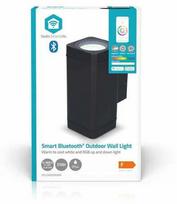 Sieninis lauko šviestuvas Nedis Smartlife, 8.5W, LED, IP44, juoda sp., 6.9 cm x 15.5 cm