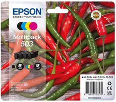 EPSON 503 Multipack 4 Pack BK/C/M/Y C13T09Q64010