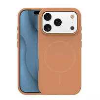 TFO Silicone Slim phone case with MagSafe support for iPhone 15, beige