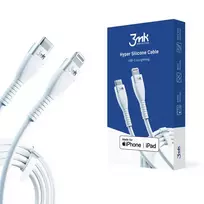 3mk Protection 3MK HyperSilicone data transfer and charging cable | USB-C to Lightning | 20W | 1m | white