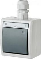 Two way switch IP65 grey 1206-65 | 5902431690421