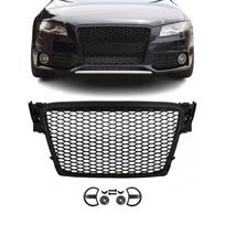 RS išvaizdos priekinės grotelės skirtos Audi A4 / S4 B8 (08-12), juodos matinės