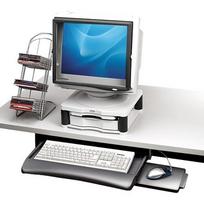 Fellowes pakabinama klaviatūros stalčius + pelės lentyna (93804) | 93804 | 077511938047
