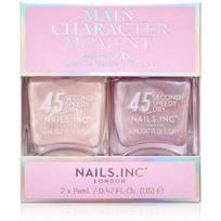 Nails Inc. 45 Second Speedy Gloss nagų lakas DVIEJŲ VIENETŲ PAKUOTĖ atspalvis Main Character Moment 2x14 ml