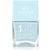 Nails Inc. It’s Topless gelinis nagų lakas ilgai išliekančio poveikio atspalvis Giselle Icy Blue 14 ml