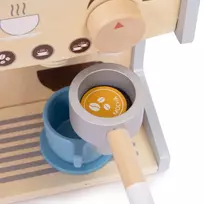 Wooden Coffee Maker for Children 2-in-1 Shop Barista Set 26 Accessories ECOTOYS