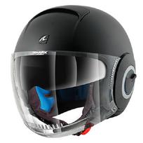 Šalmas atviras SHARK NANO BLANK spalva juoda/matinė