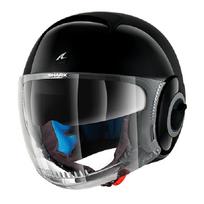 Šalmas atviras SHARK NANO BLANK spalva juoda