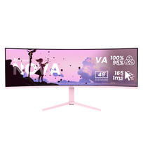 Arozzi Nova | 49 " | VA | 32:9 | 165 Hz | 4 ms | 5120 x 1440 pixels | 350 cd/m² | HDMI ports quantity 2 | Pink|AZ-NO-49TUW165-PNK