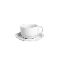 Homla VIENNA White puodelis su lėkštute, 230 ml