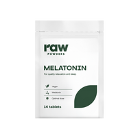 RAW POWDERS Raw Powders Melatoninas, 14 tablečių