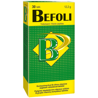Vitamino B kompleksas BEFOLI, 30 tabl. (Dabar -3%)