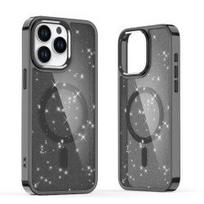 dėklas iPhone 16 Pro Max - juodas su blizgučiais