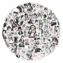 110 Sexy WAIFU Girls Doodle Stickers Decorative Skateboard Suitcase Waterproof Stickers