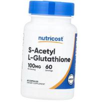 S-Acetyl-L-Glutathione, S-Acetyl L-Glutathione 100, Nutricost 60 capsules (70647020) 60caps
