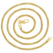 Corn Grain Chain Copper Plated Real Gold Color Retention Chain Diy Necklace Jewelry Accessories Pearl Chain Vl125 auksas