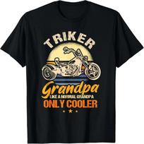 Cool Triker Grandpa Gift Tricycle Grandad T-Shirt S juoda