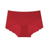 Medvilniniai apatiniai moterims Seksualūs nėriniai Tamprios Hipsterio kelnaitės Aukšto juosmens Besiūlės Minkštos Bikini kelnaitės XL