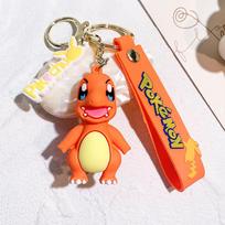 Netoksiška originali Pikachu figūrėlė Madingas animacinis raktų pakabukas Pokmon Anime dekoratyvinis modelis Žaislinio automobilio dekoracija Vaikams
