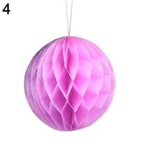 1pc 4Inch 10cm Chinese Paper Lantern Paper Pom Poms Honeycomb Balls Birthday Wedding Decor Gift Craft DIY Baby Shower Supplies AS SHOW