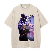 Jolyne Pucci Print Tshirt JoJos Bizarre Adventure Anime Clothing Men Women Cotton Tshirts Vintage Washed Tee Harajuku T Shirt S