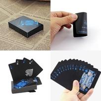 Versatile Black Pvc Poker Playing Cards Waterproof For Endless Fun And Enjoyment