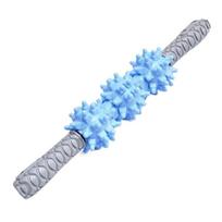 Cervical Massage Stick Roller Calf Fascia Stick Contour Tool Wolf Teeth Stick  Fitness mėlyna