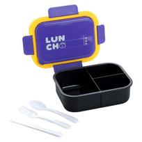 With Fork and Spoon Lunch Box Reusable Leakproof Food Storage Box High Capacity 1300 ml Insulated Lunch Container Box Worker geltona