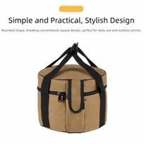 Oxford Cloth Outdoor Cookware Storage Bag Portable Camping Cylinder Bag Picnic Storage Bag  Travel M