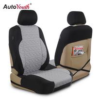 AUTOYOUTH medvilninio audinio universalus keturių sezonų madingas automobilio sėdynės pagalvėlės užvalkalas 2 priekyje Universal
