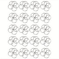 100pcs/set 20mm Iron Key Ring Multi-functional Key Chain Durable Home Key and Car Key Accessories DIY Accessories 100pcs/set