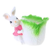 Rabbit Flower Pot Succulent Planter Garden Pots Decorative Flower Pot Resin Containers Animal Shaped Cartoon Planter Pot C