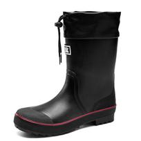 Madingi vyriški batai nuo lietaus Lauko žvejyba kempingo batai nuo lietaus Vyriški laisvalaikio neslystantys, atsparūs vandeniui batai Botas De Lluvia Para Hombre 40 black