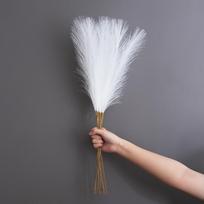 10 Pcs Pampas Grass Decor Artificial Fluffy Vase Filler Flower Arrangement for Boho Home Wedding Living Room Party Decoration