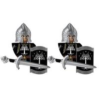 Kids Toys Lord  Rings Series Action Figures Gondor Soldiers Medieval Military Figures Model Building Blocks Boys Birthday Gifts