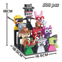 Moc Game Sprunki Building Blocks Horror Anime Music Game 2 in 1 Friends Figures Bricks Toys Sets Birthday Christmas Gifts
