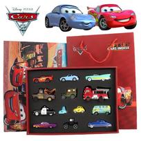 13vnt./dėžutė „Pixar Cars 1“ dovanų dėžutė Metalinis liejamas Mater žaibas Makvynas Sally Gaisrinė Raudonas automobilio modelis Berniuko automobilio žaislai